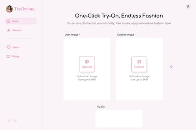 TryOnHaul.app - One-Click Try-On, Endless Fashion preview